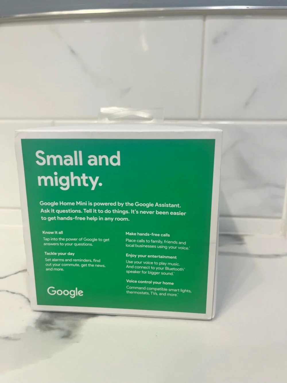 New Open BoxGoogle Home Mini Bluetooth Speaker Smart‎ Assistant Charcoal GA00216